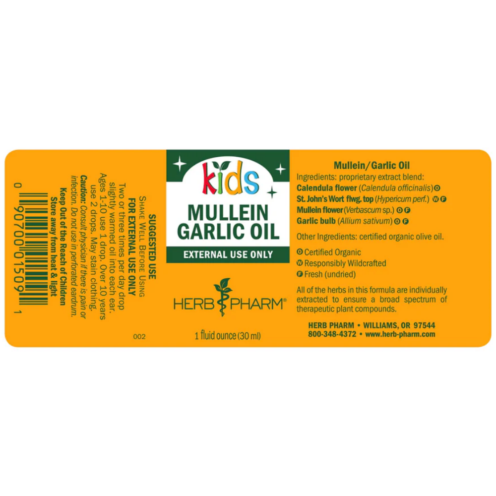 Kids Mullein Garlic Ear Oil 1oz
