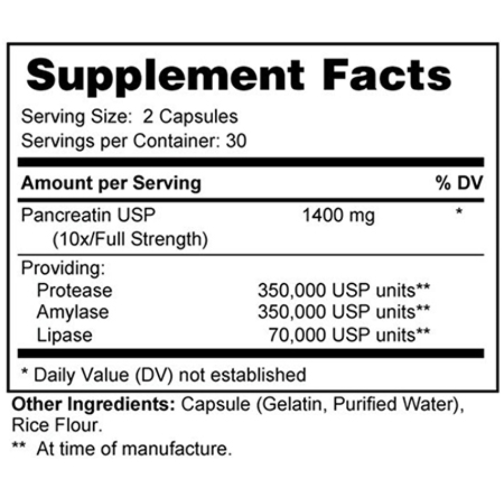 High Dose Pancreatic Enzymes